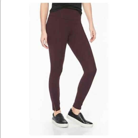 Athleta Mercer Tight 7/8 Auberge Maroon Burgundy size S - Picture 1 of 7